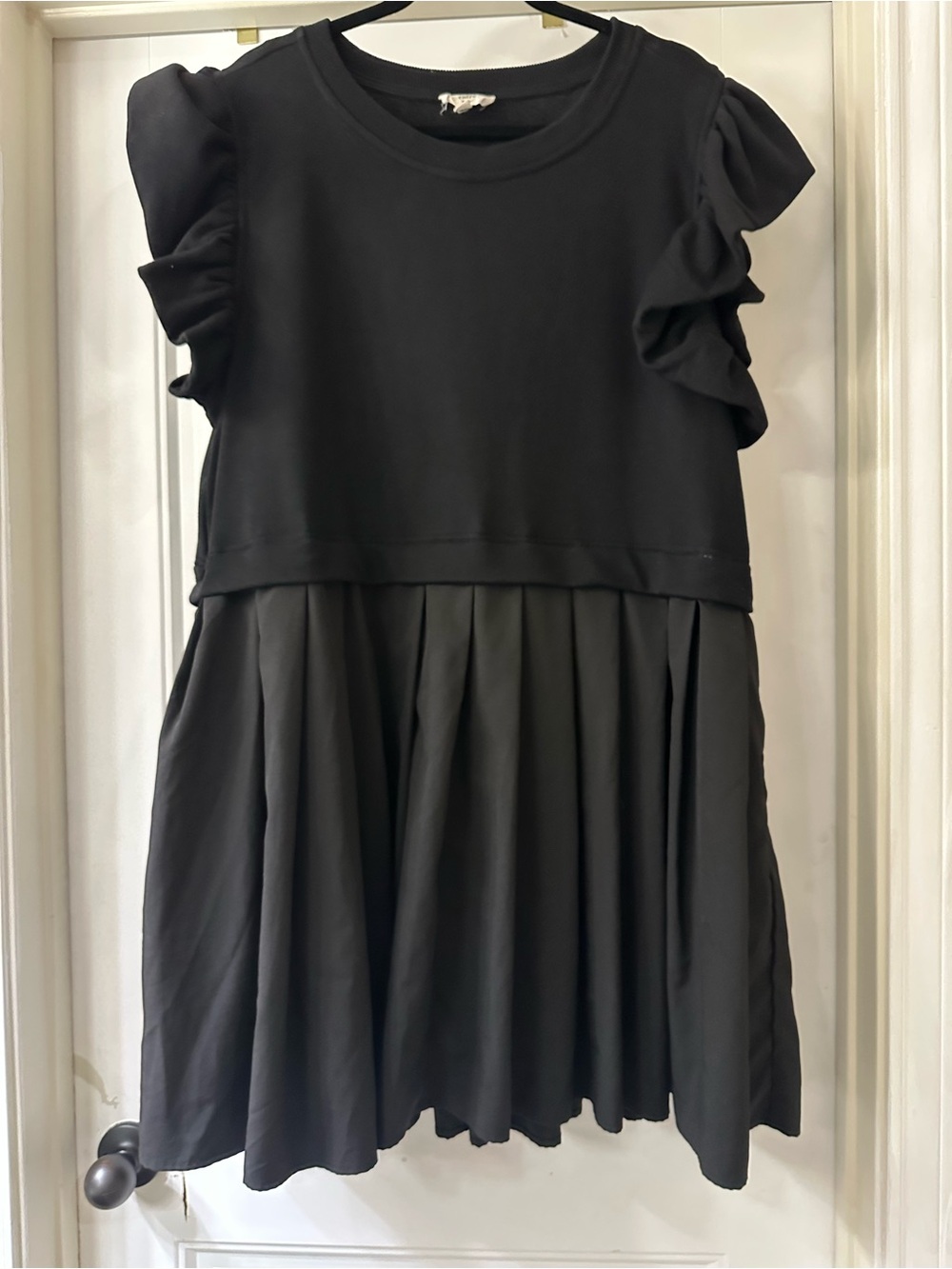 Entro Black round Neck Sleeveless Tiered Dress EUC Size 2X